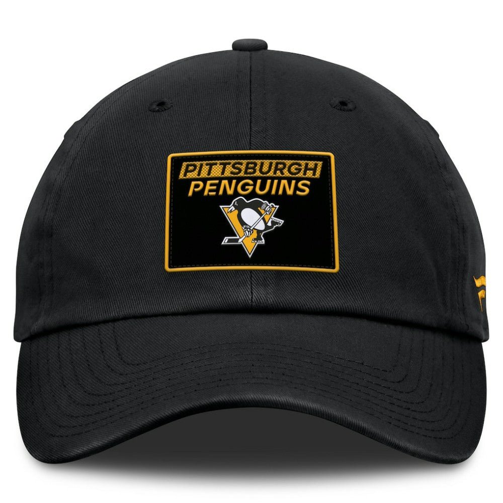 Pittsburgh Penguins Fanatics Women's Authentic Pro Rink Adjustable Hat - Black | Fanatics Lifestyle