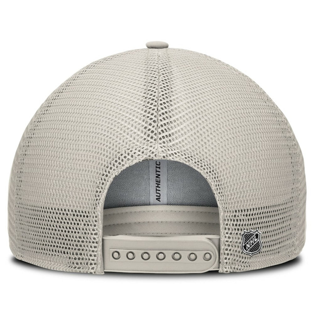 Boston Bruins Fanatics Women's Authentic Pro Road Trucker Adjustable Hat - Tan | Fanatics Lifestyle
