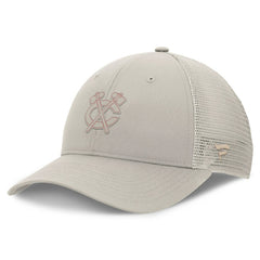 Chicago Blackhawks Fanatics Women's Authentic Pro Road Trucker Adjustable Hat - Tan | Fanatics Clearance