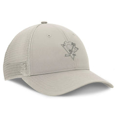 Pittsburgh Penguins Fanatics Women's Authentic Pro Road Trucker Adjustable Hat - Tan | Fanatics online