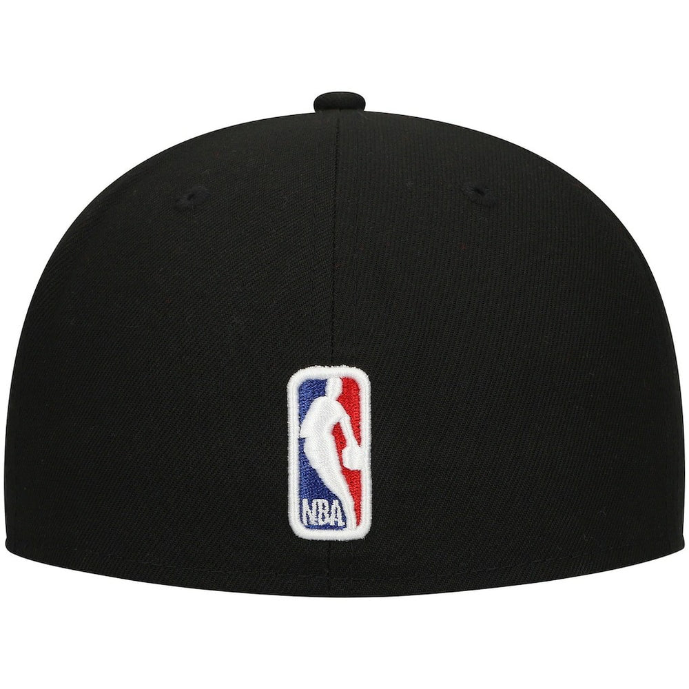 New Era Philadelphia 76ers Blackout Shadow Logo 59FIFTY Fitted Hat Black