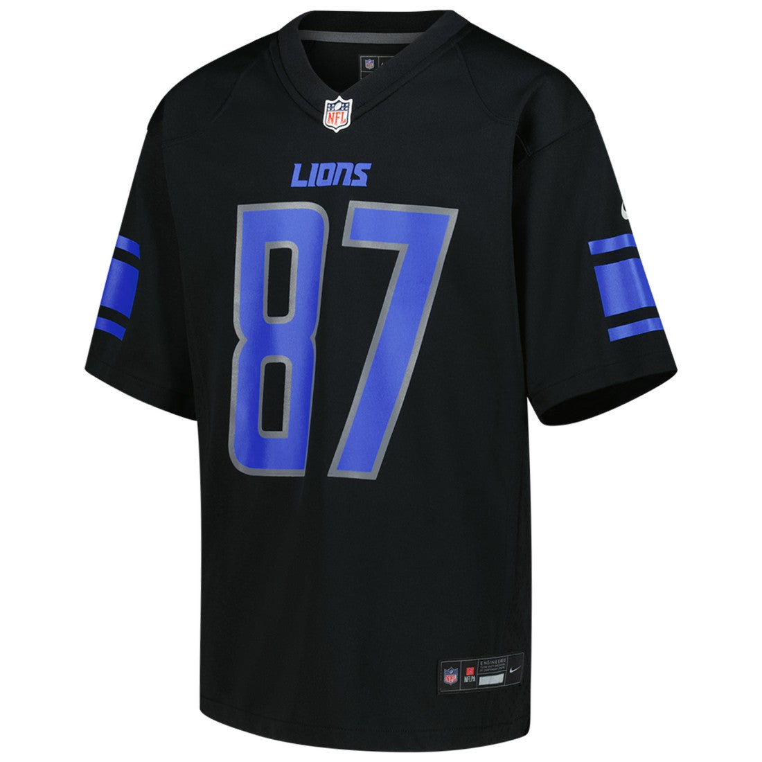 Sam LaPorta Detroit Lions Youth Game Jersey - Black - Nike