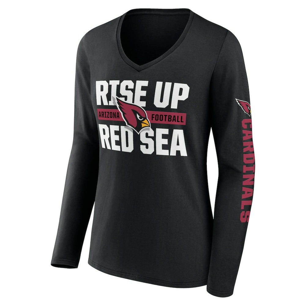 Arizona Cardinals Hometown Sweep Long Sleeve V-Neck T-Shirt - Black - Fanatics