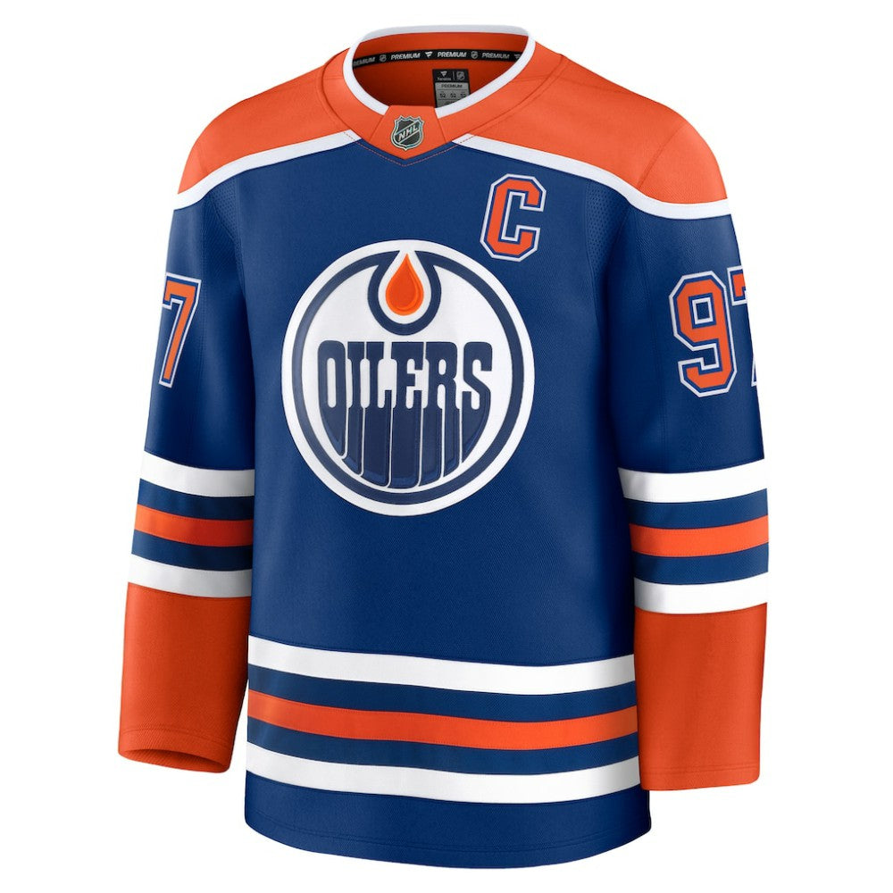 Connor McDavid Edmonton Oilers Fanatics Home Premium Jersey - Royal | Fanatics on sale