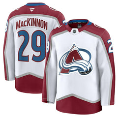 Nathan MacKinnon Colorado Avalanche Fanatics Away Premium Jersey - White | Fanatics Clearance