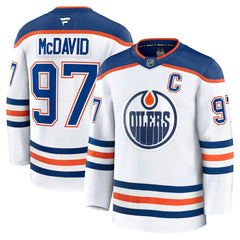 Connor McDavid Edmonton Oilers Fanatics Away Premium Jersey - White | Fanatics near me