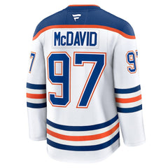 Connor McDavid Edmonton Oilers Fanatics Away Premium Jersey - White | Fanatics near me