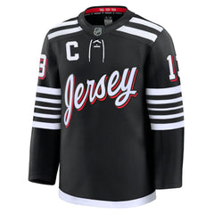 Nico Hischier New Jersey Devils Fanatics Alternate Premium Jersey - Black | Fanatics on sale