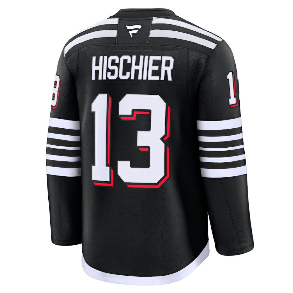 Nico Hischier New Jersey Devils Fanatics Alternate Premium Jersey - Black | Fanatics on sale