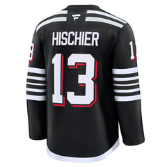 Nico Hischier New Jersey Devils Fanatics Alternate Premium Jersey - Black | Fanatics on sale
