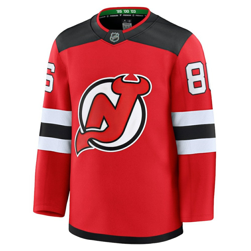 Jack Hughes New Jersey Devils Fanatics Home Premium Jersey - Red | Fanatics Clearance
