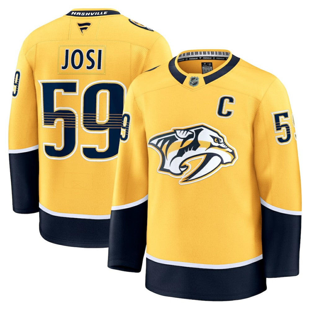 Roman Josi Nashville Predators Fanatics Home Premium Jersey - Yellow | Fanatics near me