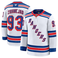 Mika Zibanejad New York Rangers Fanatics Away Premium Jersey - White | Fanatics sale