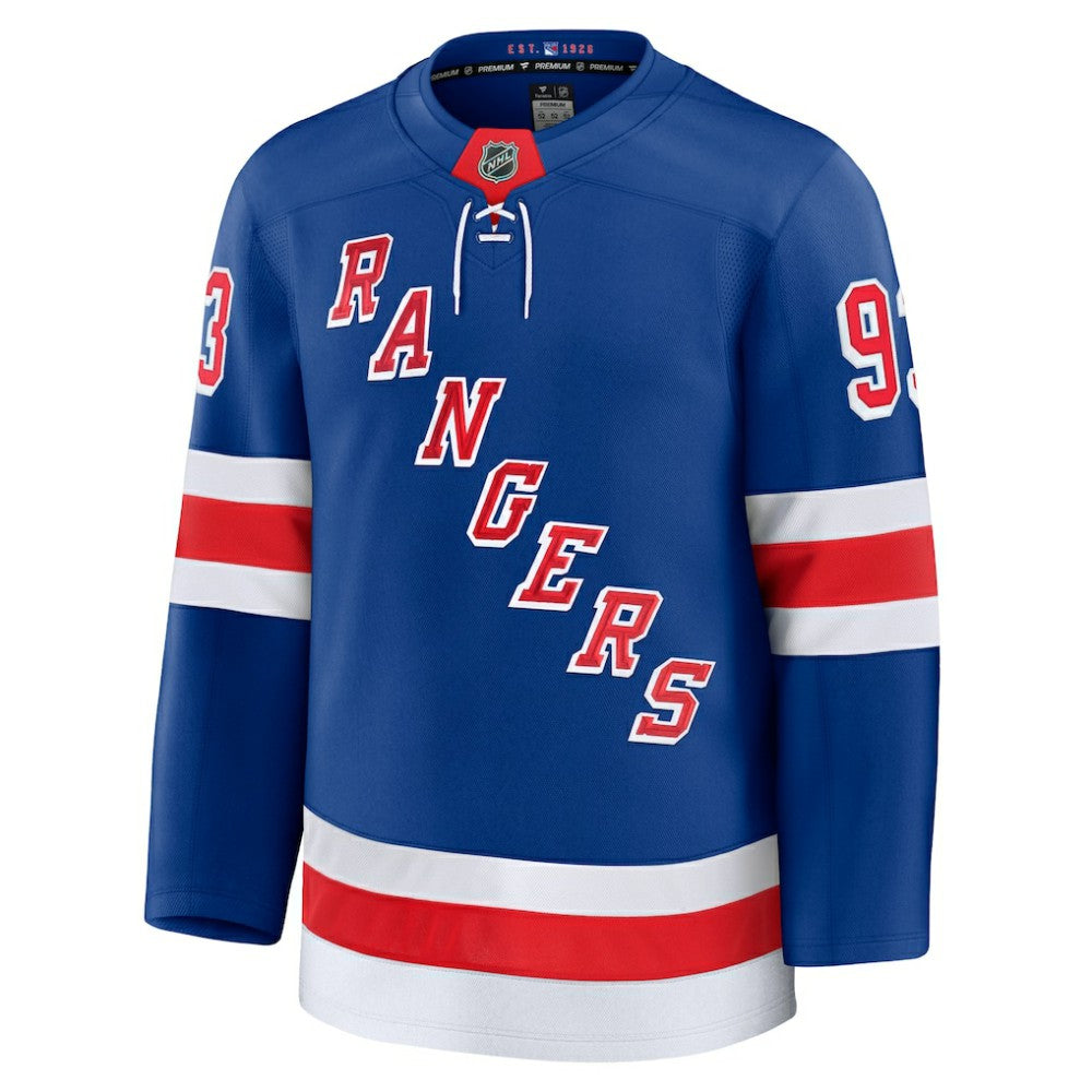 Mika Zibanejad New York Rangers Fanatics Home Premium Jersey - Blue | Fanatics on sale