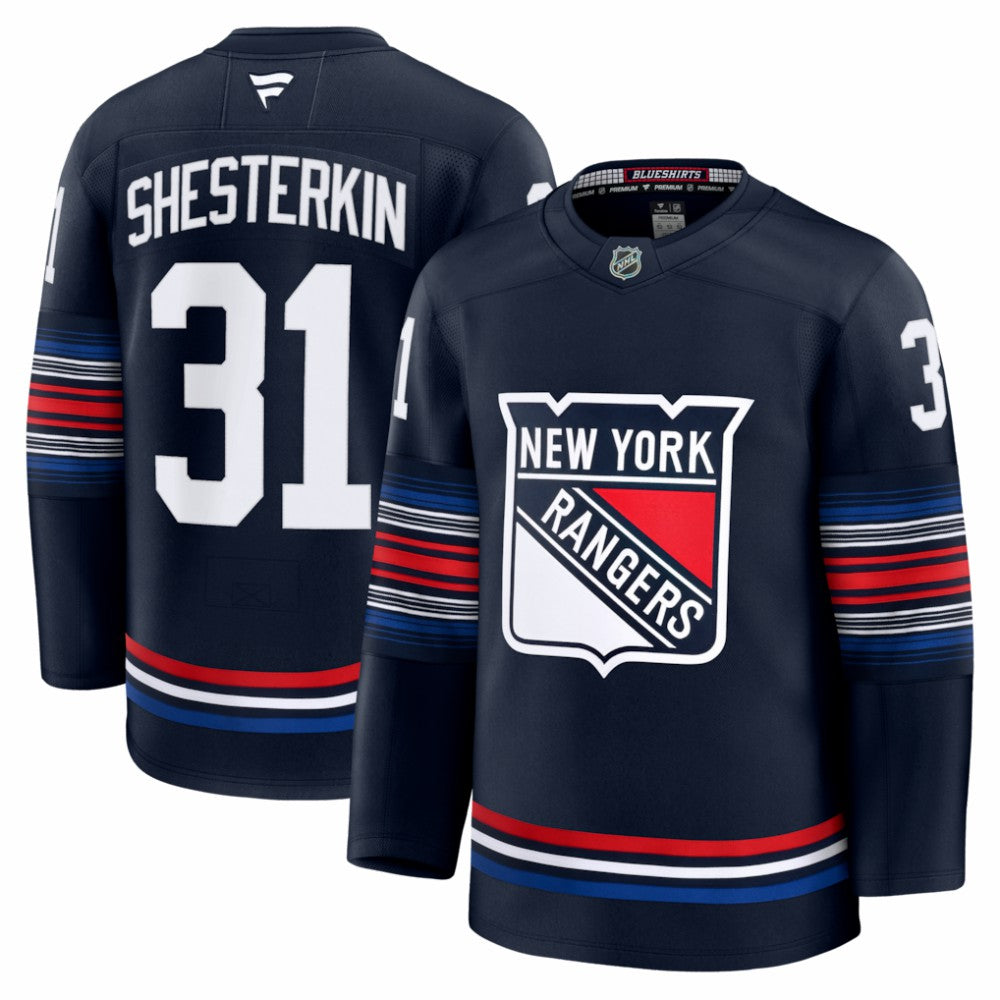 Igor Shesterkin New York Rangers Fanatics Alternate Premium Jersey - Navy | Fanatics discount
