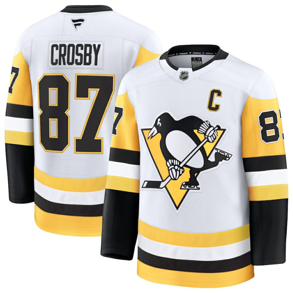 Sidney Crosby Pittsburgh Penguins Fanatics Away Premium Jersey - White | Fanatics Clearance