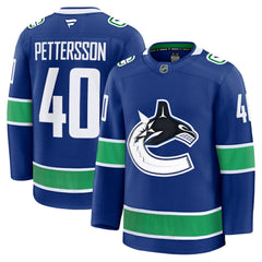 Elias Pettersson Vancouver Canucks Fanatics Home Premium Jersey - Blue | Fanatics online