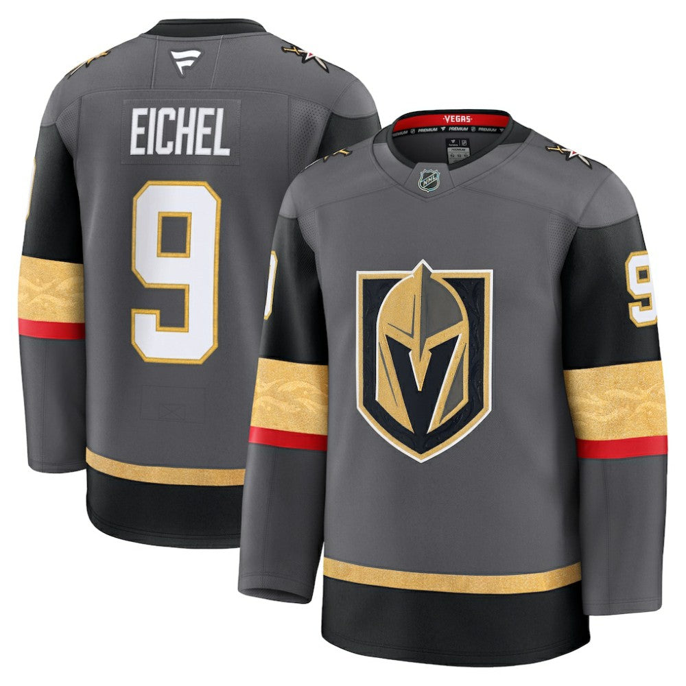Jack Eichel Vegas Golden Knights Fanatics Alternate Premium Jersey - Gray | Fanatics Lifestyle