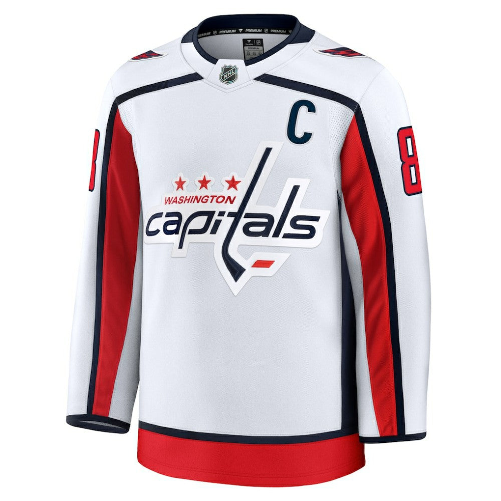 Alexander Ovechkin Washington Capitals Fanatics Away Premium Jersey - White | Fanatics sale