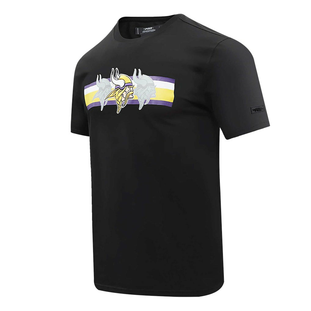 Minnesota Vikings Pro Standard Retro Striper T-Shirt - Black - NFL