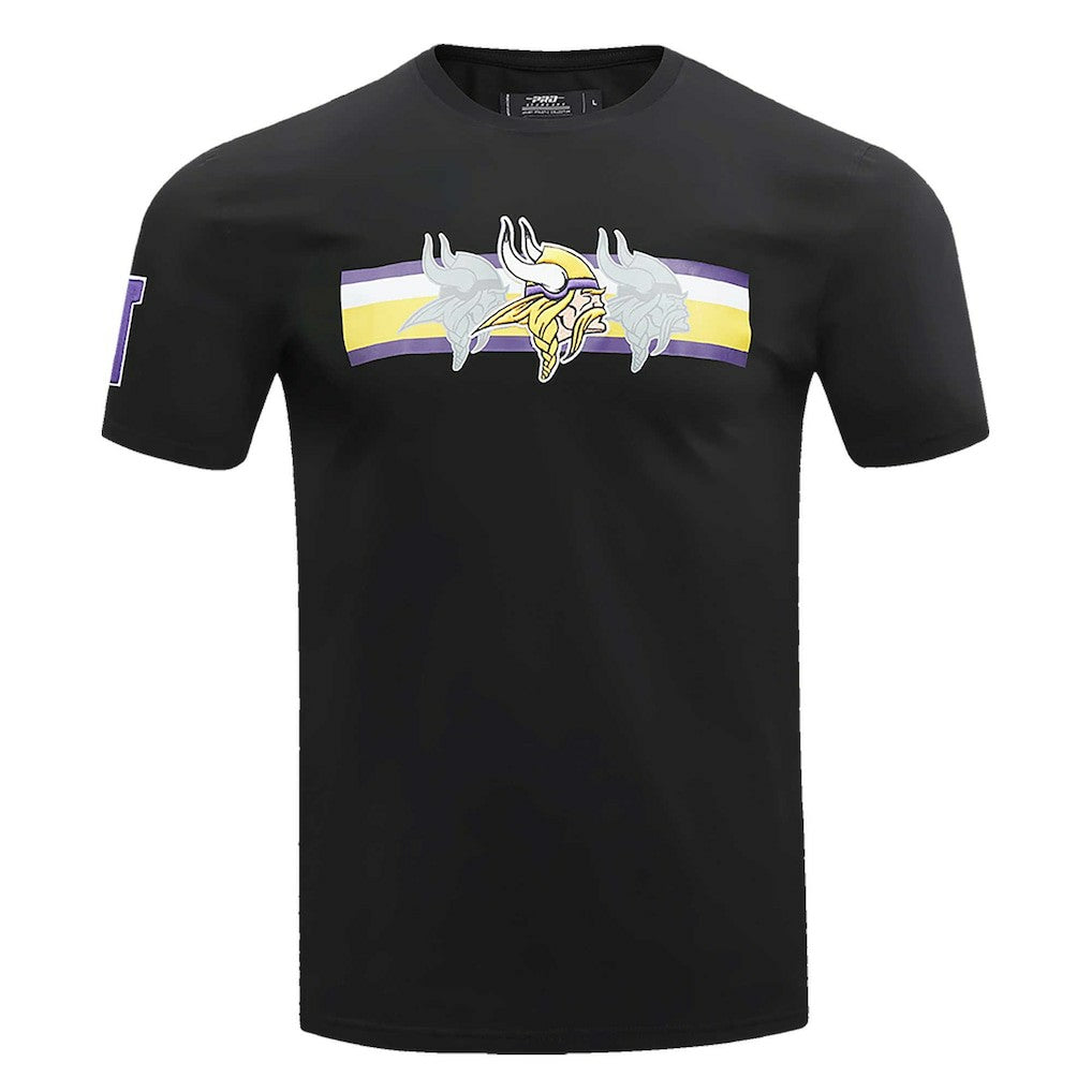 Minnesota Vikings Pro Standard Retro Striper T-Shirt - Black - NFL