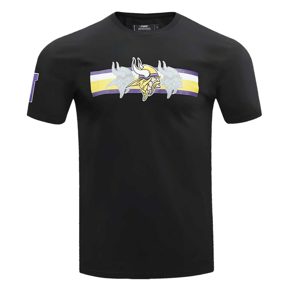 Minnesota Vikings Pro Standard Retro Striper T-Shirt - Black - NFL