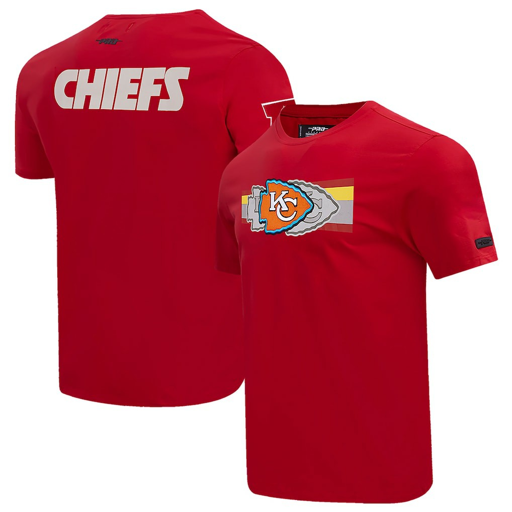 Kansas City Chiefs Pro Standard Retro Striper T-Shirt - Red - NFL