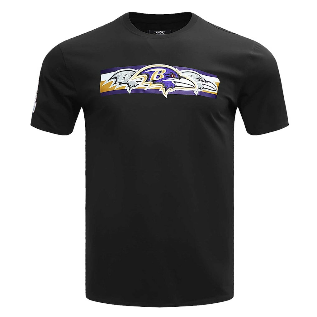Baltimore Ravens Pro Standard Retro Striper T-Shirt - Black - NFL
