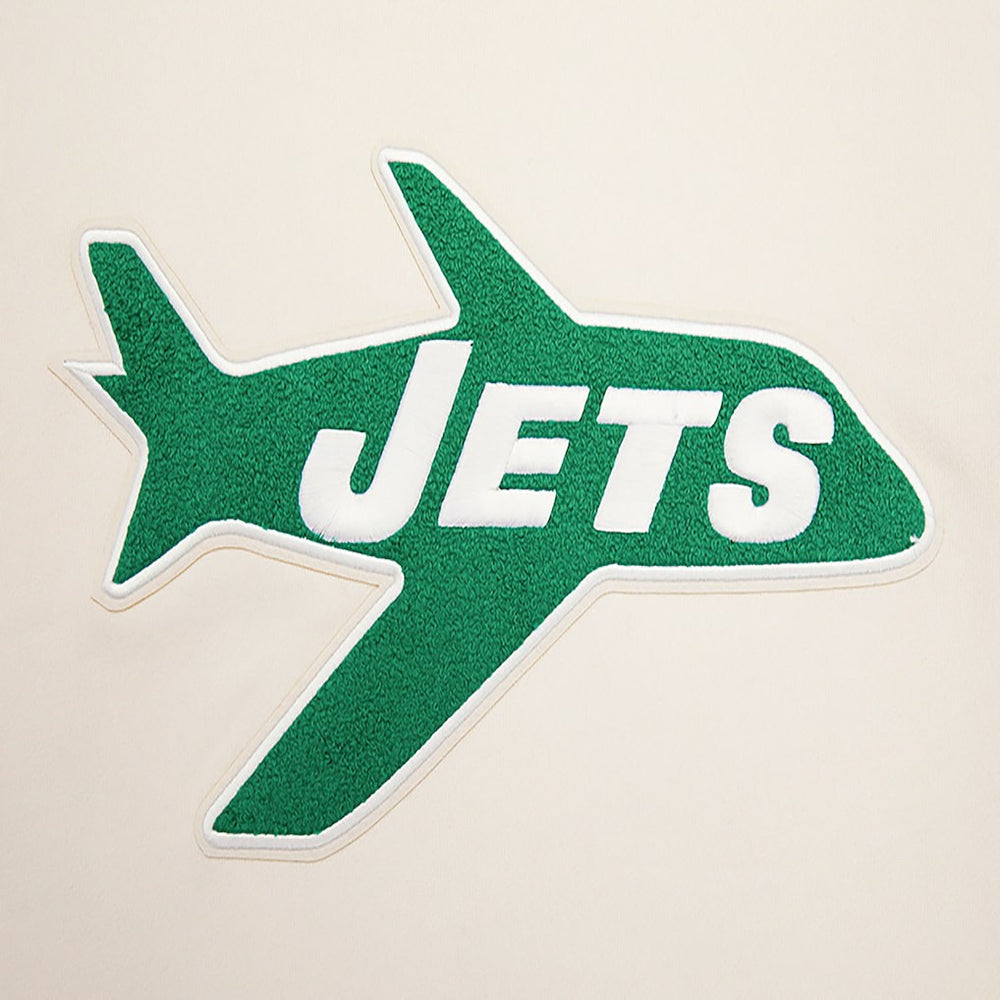 New York Jets Pro Standard Retro Classics Fleece Pullover Sweatshirt - Cream - NFL