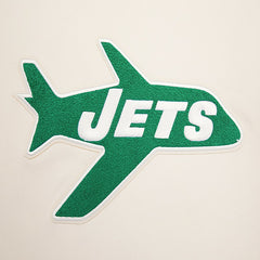 New York Jets Pro Standard Retro Classics Fleece Pullover Sweatshirt - Cream - NFL