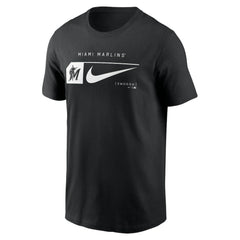 Miami Marlins Nike Fashion Graphic Swoosh T-Shirt Online