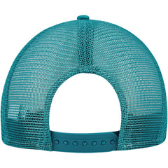 Jacksonville Jaguars New Era Half Stripe Trucker A-Frame 9FIFTY Snapback Hat - Teal/Black - NFL