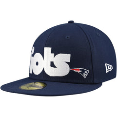 New England Patriots New Era Checkered Undervisor 59FIFTY Fitted Hat - Navy - NFL