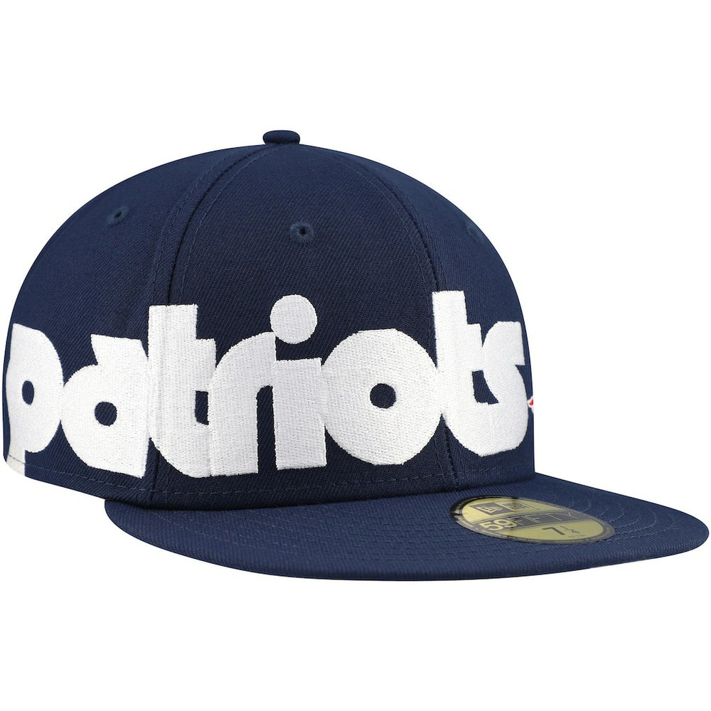 New England Patriots New Era Checkered Undervisor 59FIFTY Fitted Hat - Navy - NFL