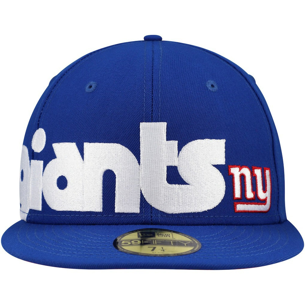 New York Giants New Era Checkered Undervisor 59FIFTY Fitted Hat - Royal - NFL