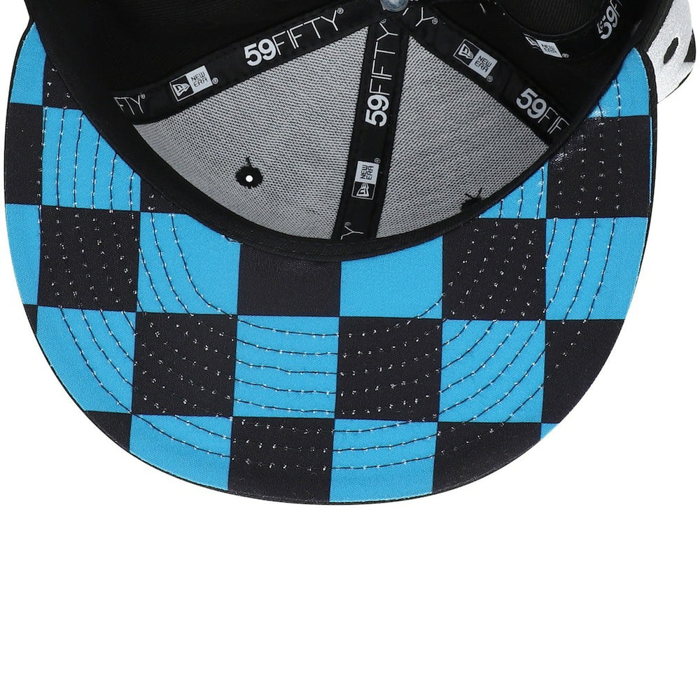 Jacksonville Jaguars New Era Checkered Undervisor 59FIFTY Fitted Hat - Black - NFL