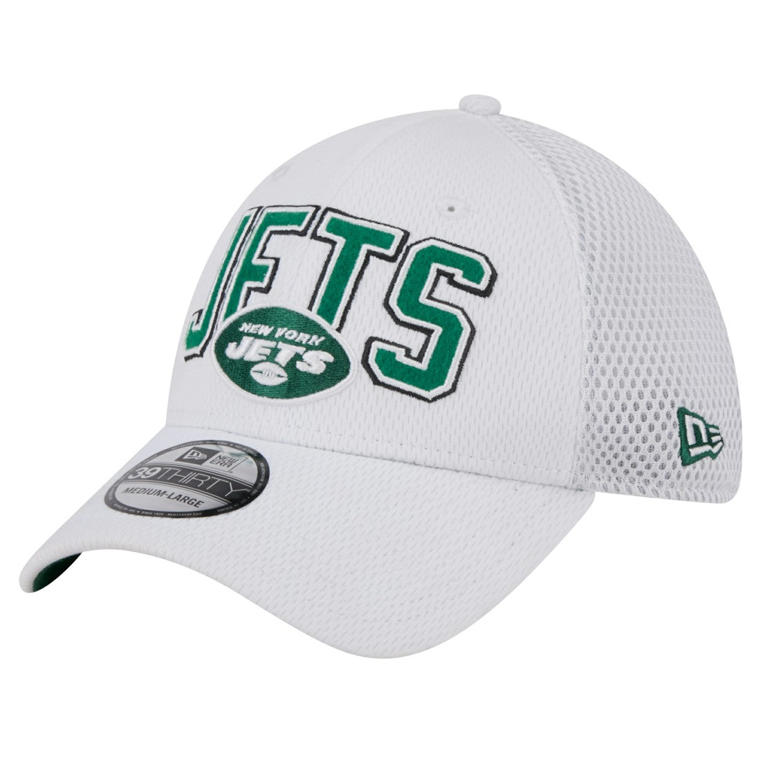 New York Jets New Era Breakers 39THIRTY Flex Hat - White - NFL