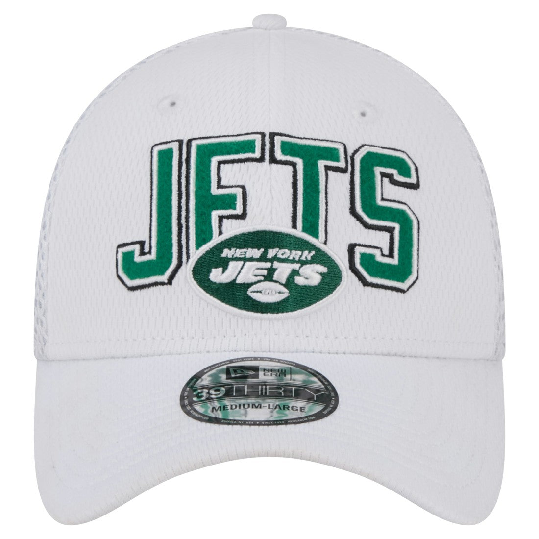 New York Jets New Era Breakers 39THIRTY Flex Hat - White - NFL