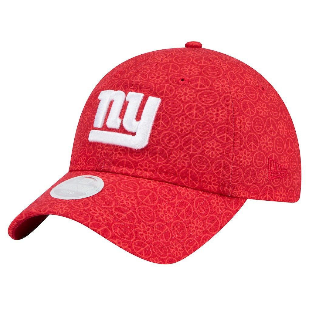 New York Giants New Era Women's Smiley 9TWENTY Adjustable Hat - Red - NFL