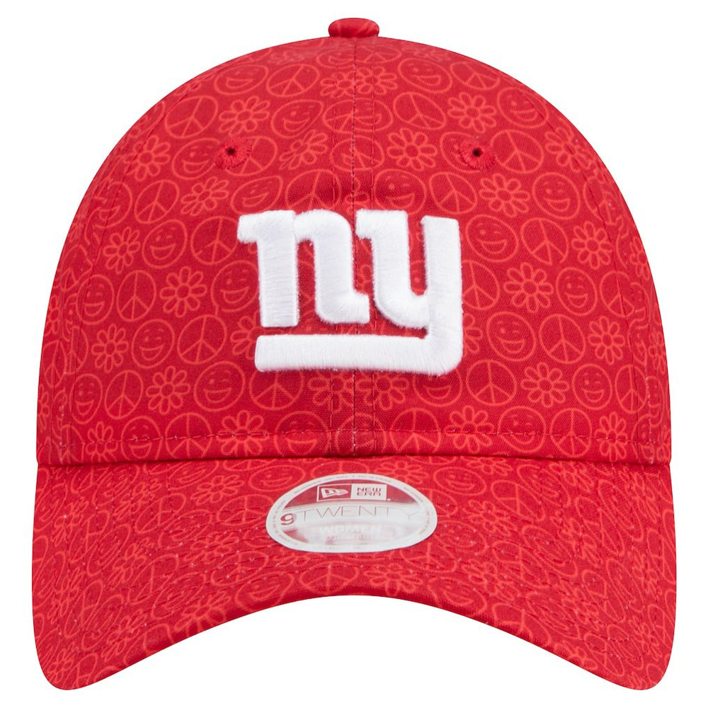 New York Giants New Era Women's Smiley 9TWENTY Adjustable Hat - Red - NFL