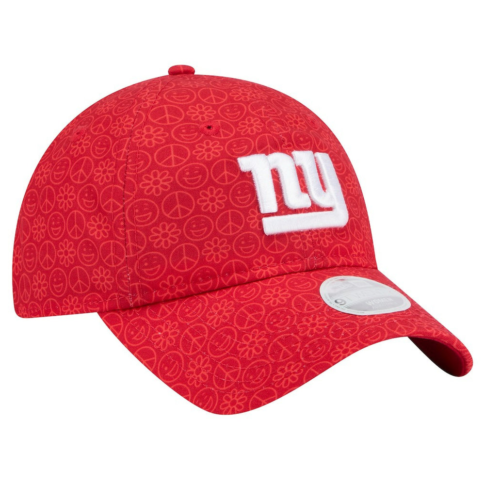 New York Giants New Era Women's Smiley 9TWENTY Adjustable Hat - Red - NFL