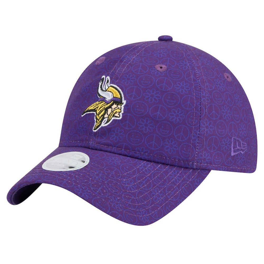 Minnesota Vikings New Era Women's Smiley 9TWENTY Adjustable Hat - Purple - NFL