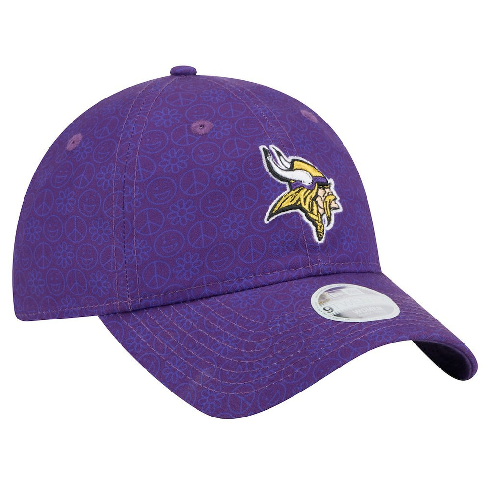 Minnesota Vikings New Era Women's Smiley 9TWENTY Adjustable Hat - Purple - NFL