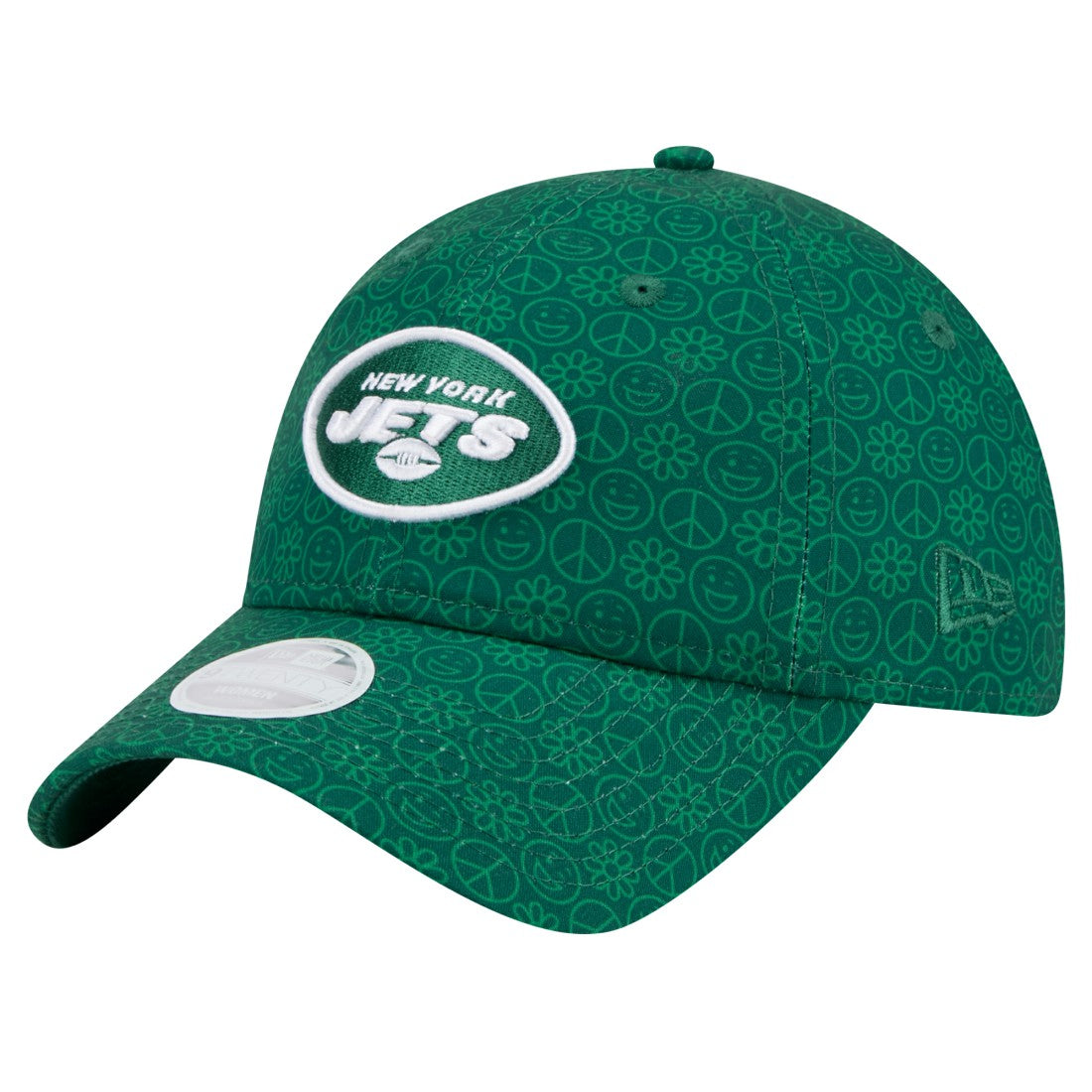 New York Jets New Era Women's Smiley 9TWENTY Adjustable Hat - Green - NFL
