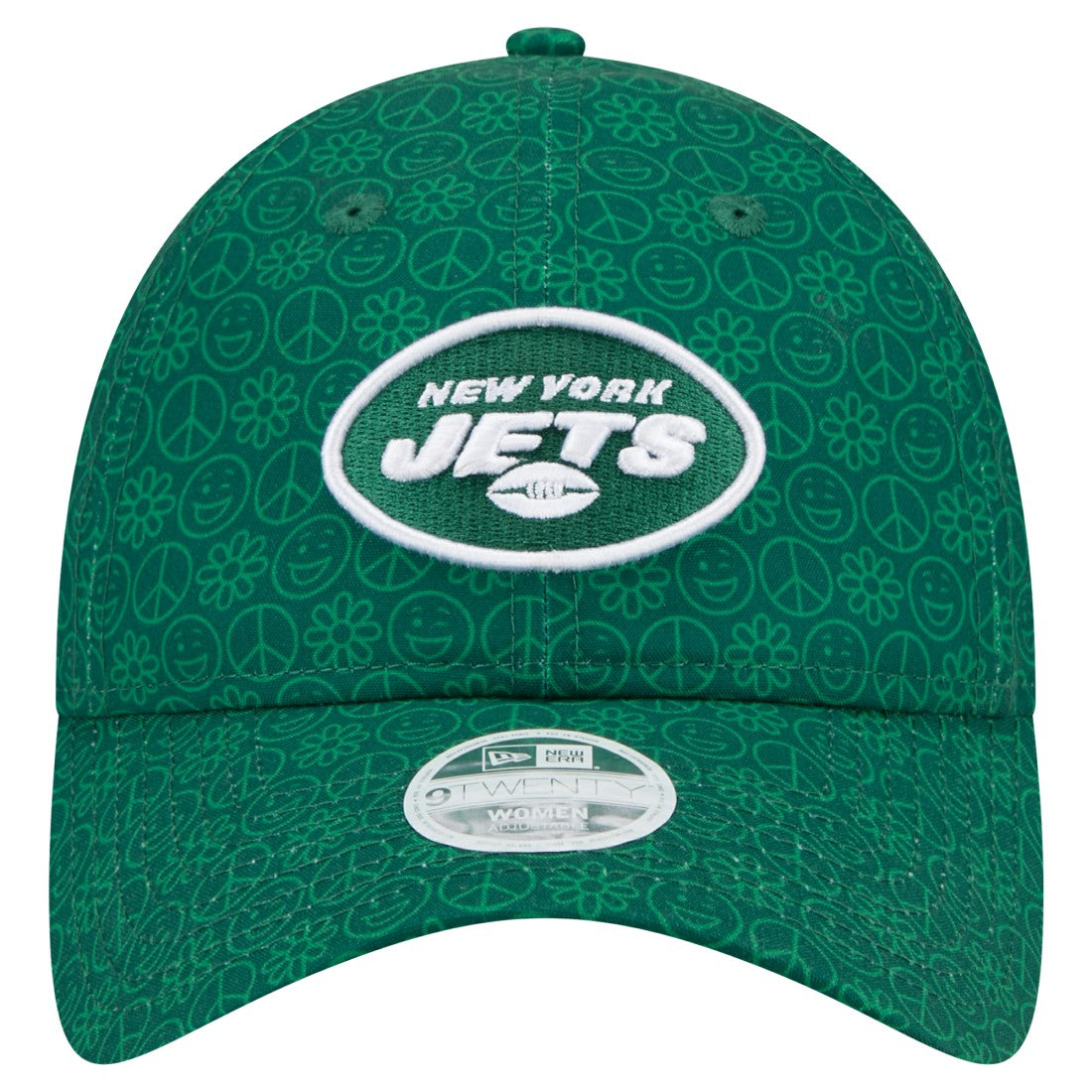 New York Jets New Era Women's Smiley 9TWENTY Adjustable Hat - Green - NFL