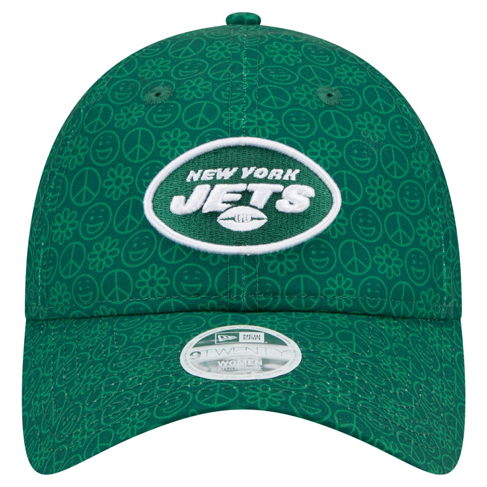 New York Jets New Era Women's Smiley 9TWENTY Adjustable Hat - Green - NFL