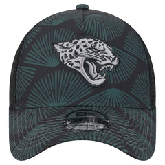 Jacksonville Jaguars New Era Agave Trucker 9FORTY Adjustable Hat - Black - NFL