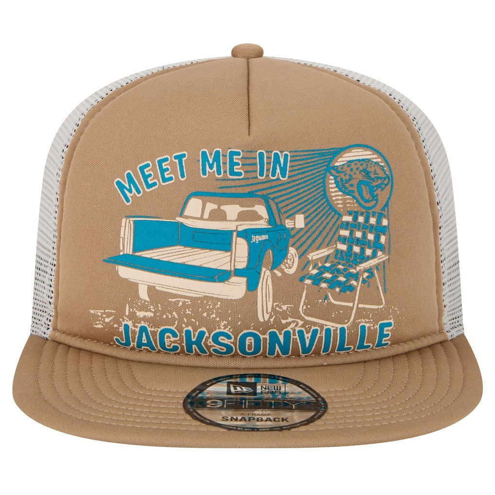 Jacksonville Jaguars New Era Meet Me 9FIFTY Snapback Hat - Tan - NFL