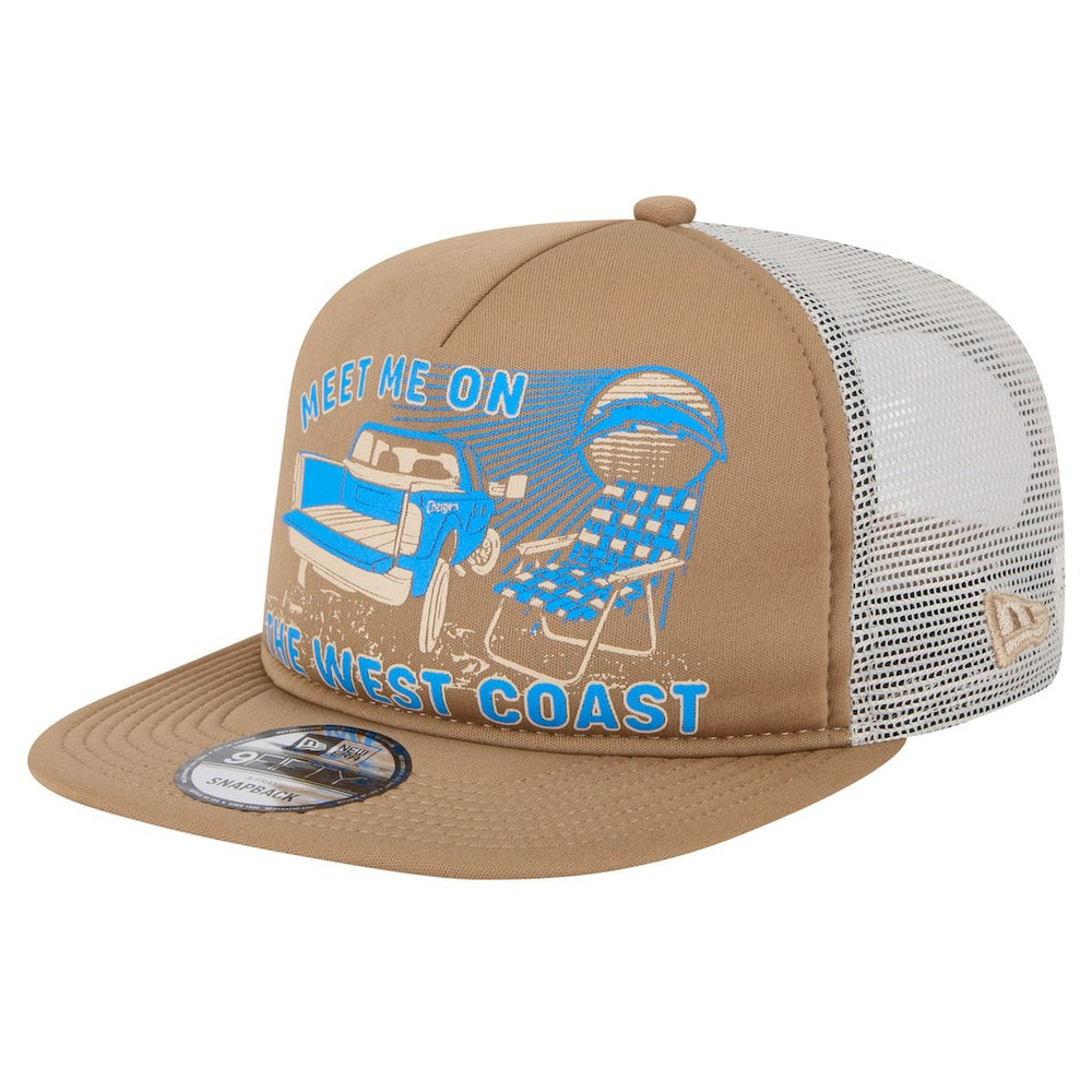 Los Angeles Chargers New Era Meet Me 9FIFTY Snapback Hat - Tan - NFL