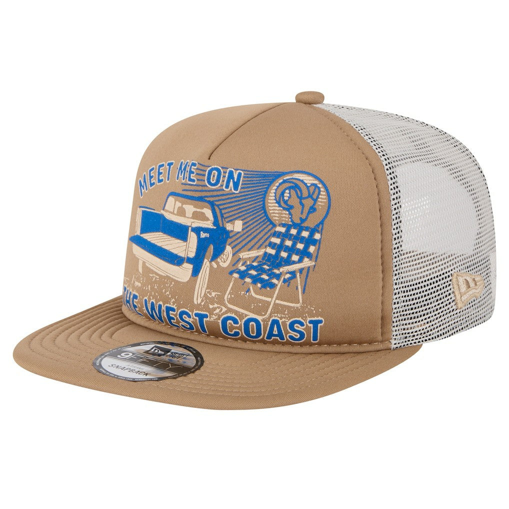 Los Angeles Rams New Era Meet Me 9FIFTY Snapback Hat - Tan - NFL